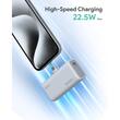 AUKEY Spark Mini 22.5W 5000mAh PD Power Bank With Built-in USB C Port Frost White