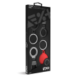 NEXT ONE Silicone Clips & Aluminium carabiners for AirTag| 4 pack