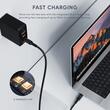 AUKEY 100W Nylon Braided USB C to C Cable with LCD Display 1.8m
