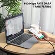 AUKEY Circlet Blink 240W Silicone USB-C to USB-C Cable 1m