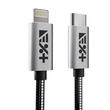 NEXT ONE Metallic Cable USB-C to Lightning | Silver