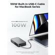 AUKEY Spark Sling 20000 Compact Fast Charging Power Bank with Built-in USB-C Cable