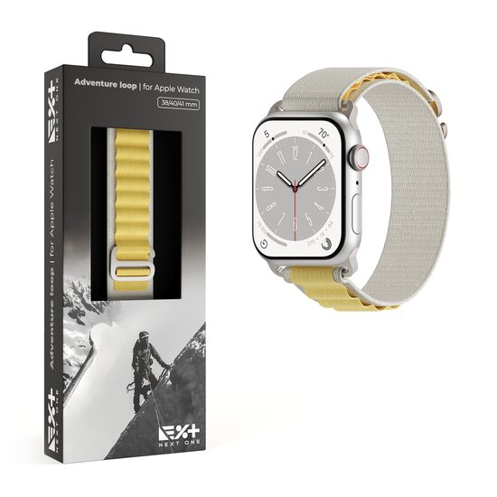 NEXT ONE Adventure Loop for Apple Watch 41mm | White/Yellow