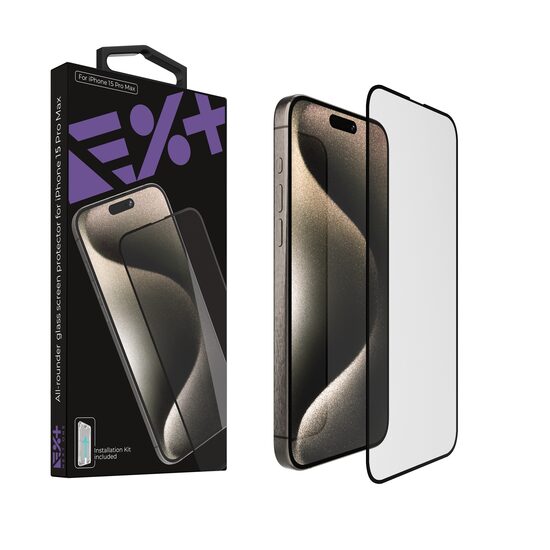 NEXT ONE All-rounder Glass Screen Protector for iPhone 15 Pro Max