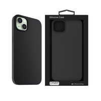NEXT ONE Silicone Case for iPhone 15 Plus | Black