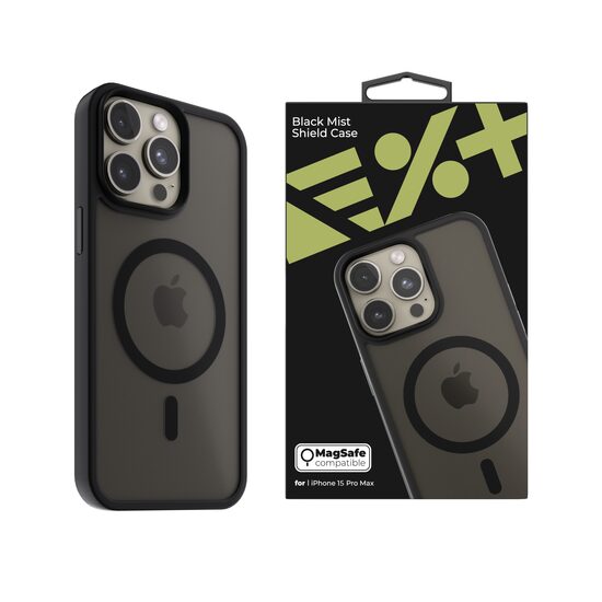 NOA Mist Shield Case for iPhone 15 Pro Max | Black
