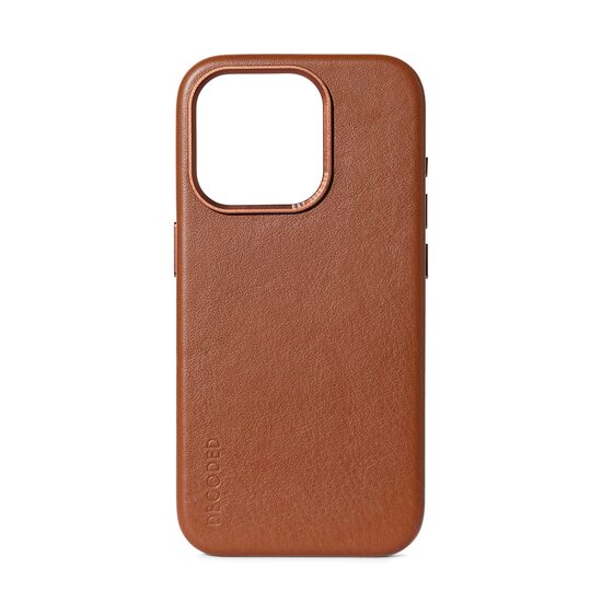 Leather Backcover for iPhone 15 Pro | Tan