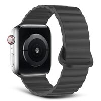 DECODED SILICONE BAND MAGNETIC TRACTION FOR APPLE WATCH 38/40/41 MM | BLACK