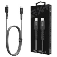 NEXT ONE Braided Cable USB-C to USB-C | Space Gray