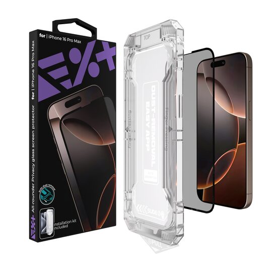 NEXT ONE All-rounder Privacy Glass Screen Protector for iPhone 16 Pro Max