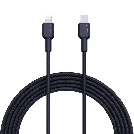 AUKEY Circlet CL Nylon Braided USB-C to Lightning Cable 1.8m