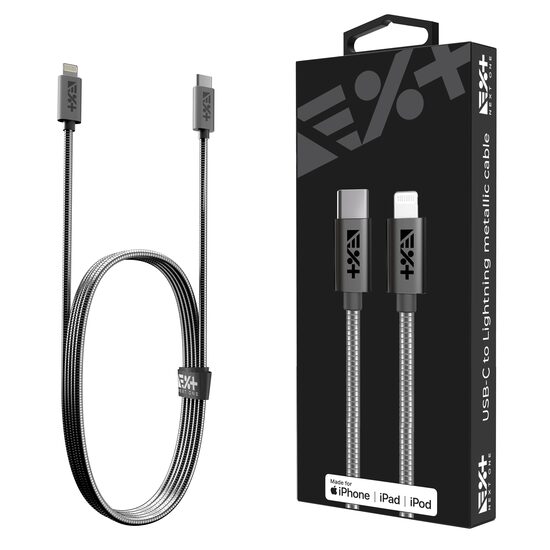 NOA Metallic Cable USB-C to Lightning  | Space Gray